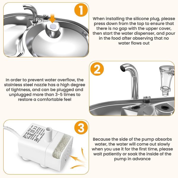 304 Stainless Steel Pet Feeder and Drinker - Image 2