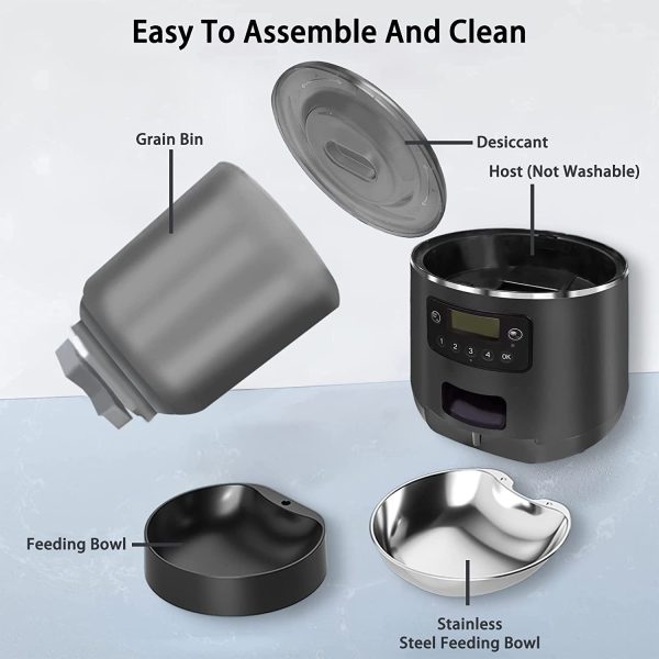 Smart Pet Feeder 4L Precise Feeding via Mobile App - Image 3